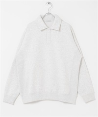 裏起毛POLO衫(灰色-M-GRAY)