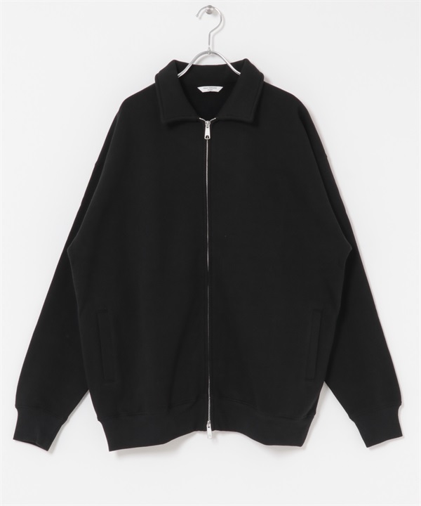 裏起毛拉鍊夾克(黑色-M-BLACK)