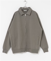 裏起毛拉鍊夾克(灰色-M-GRAY)