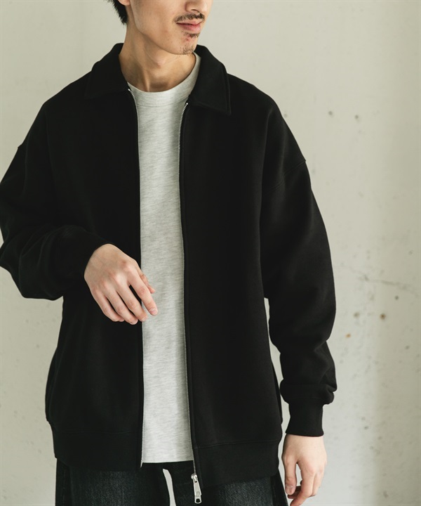 裏起毛拉鍊夾克