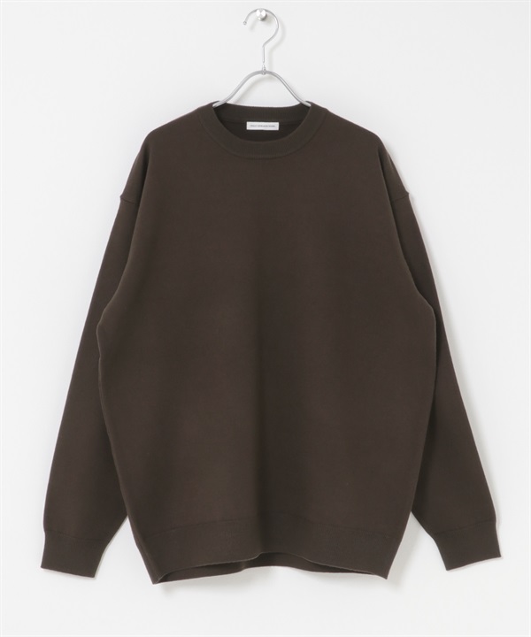 『UR TECH 200日針織』圓領針織衫(棕色-M-BROWN)