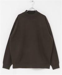 『UR TECH 200日針織』微高領針織衫(棕色-M-棕色)