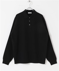 『UR TECH 200日針織』POLO領針織衫(黑色-M-BLACK)