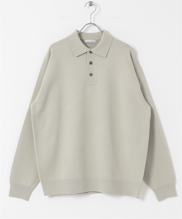 『UR TECH 200日針織』POLO領針織衫(淺灰色-M-LIGHT GRAY)