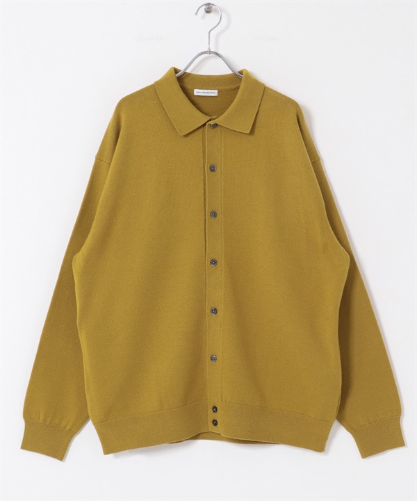 『UR TECH 200日針織』襯衫式開襟衫(黃卡其綠-M-其他黃色)