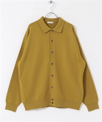 『UR TECH 200日針織』襯衫式開襟衫(黃卡其綠-M-其他黃色)