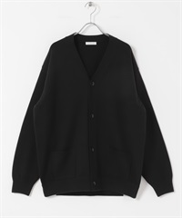 『UR TECH 200日針織』V領開襟衫(黑色-M-BLACK)