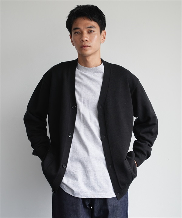 『UR TECH 200日針織』V領開襟衫