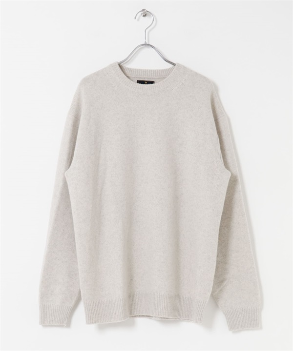 漢密爾頓羊毛圓領針織衫(米色-M-OFF WHITE)