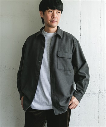 法蘭絨標準領襯衫