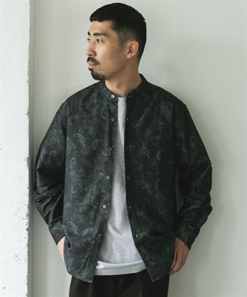 雙面起毛法蘭絨立領襯衫