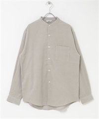 UR TECH 燈芯絨立領襯衫(灰膚色-M-其他膚色)