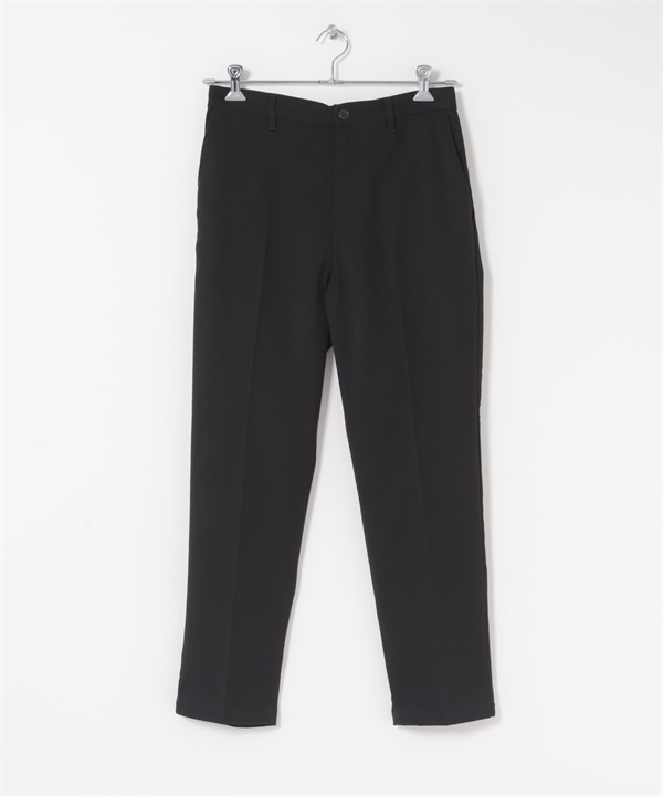 仿羊毛錐形褲(黑色-M-BLACK)