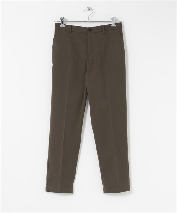 仿羊毛錐形褲(棕色-M-BROWN)