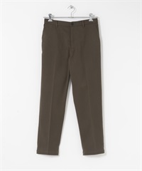 仿羊毛錐形褲(棕色-M-BROWN)