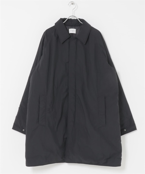 輕量尼龍巴爾瑪肯填充大衣(黑色-M-BLACK)