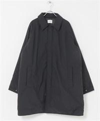 輕量尼龍巴爾瑪肯填充大衣(黑色-M-BLACK)