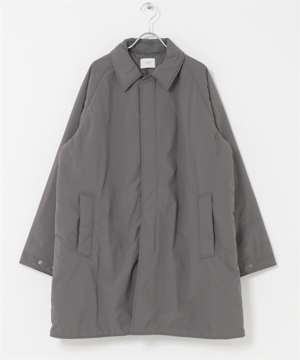 輕量尼龍巴爾瑪肯填充大衣(淺灰色-M-LIGHT GRAY)