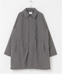 輕量尼龍巴爾瑪肯填充大衣(淺灰色-M-LIGHT GRAY)