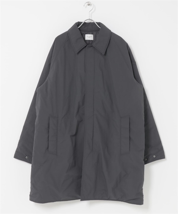 輕量尼龍巴爾瑪肯填充大衣(炭灰色-M-CHARCOAL GRAY)