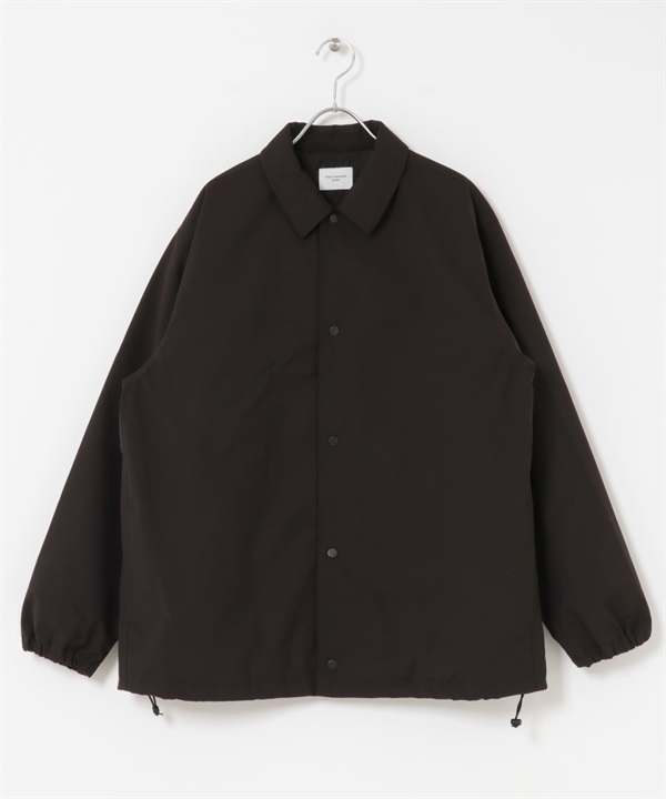 防潑水/防風羊毛混紡填充夾克(棕色-M-BROWN)