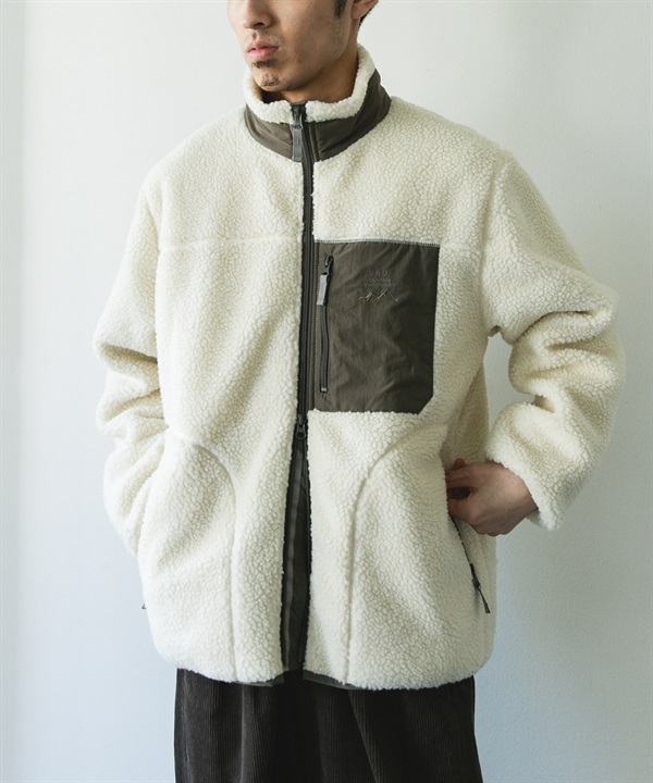URD防風絨毛拉鍊夾克