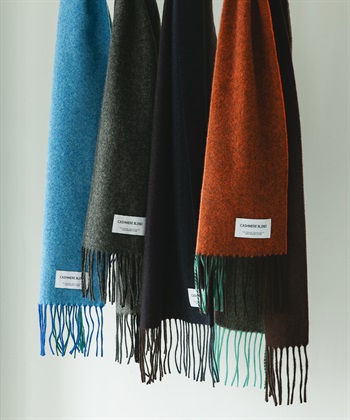 混喀什米爾色塊圍巾