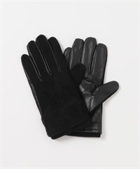 麂皮羊皮手套(黑色-one-BLACK)