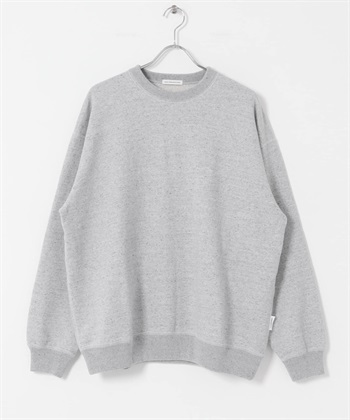 commpost 再生紗線毛圈休閒上衣(淺灰色-S-LIGHT GRAY)