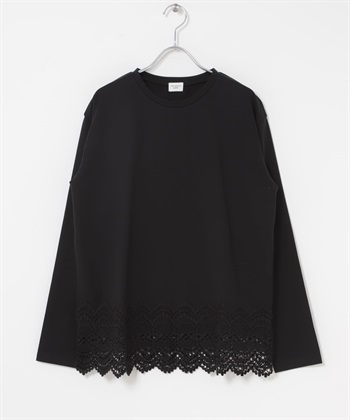 下襬蕾絲設計上衣
