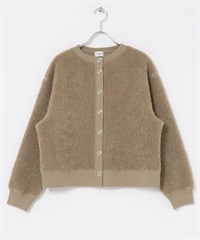 鬈曲絨毛開襟衫(摩卡色-FREE-MOCHA)