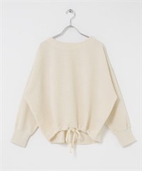 畝條抽繩套衫(象牙白-FREE-IVORY)