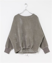 畝條抽繩套衫(灰膚色-FREE-其他灰色)