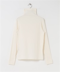 柔軟羅紋高領套衫(米色-FREE-OFF WHITE)