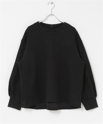 背面壓扣設計套衫(黑色-FREE-BLACK)