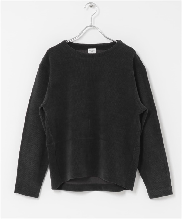 雪尼爾紗繭型套衫(黑色-FREE-BLACK)