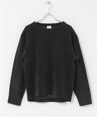 雪尼爾紗繭型套衫(黑色-FREE-BLACK)