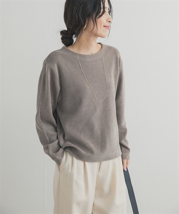 雪尼爾紗繭型套衫