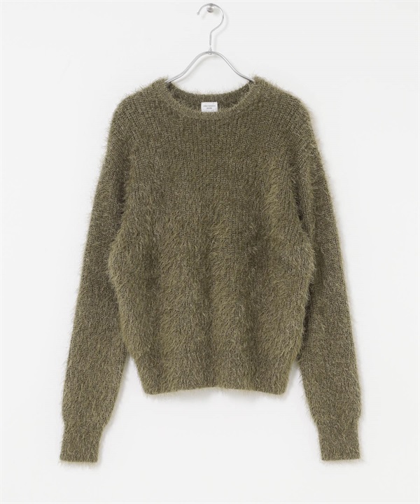絨毛針織衫(卡其綠-FREE-KHAKI)