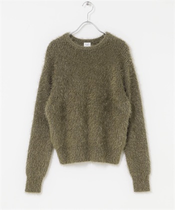 絨毛針織衫(卡其綠-FREE-KHAKI)