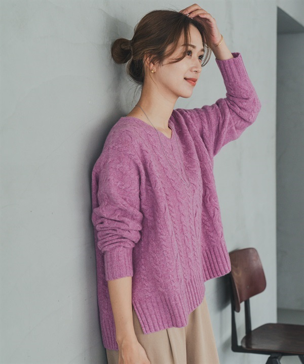 漢密爾頓羊毛艾倫織紋針織衫