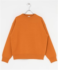 【新色追加】『UR TECH 200日針織』領口細節針織衫(橘色-M-ORANGE)