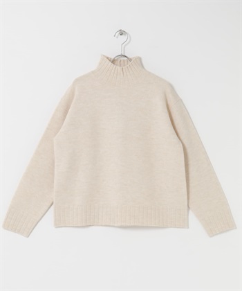 高領針織衫(象牙白-FREE-IVORY)