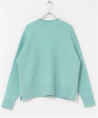 斜紋設計針織衫(薄荷綠-FREE-MINT)