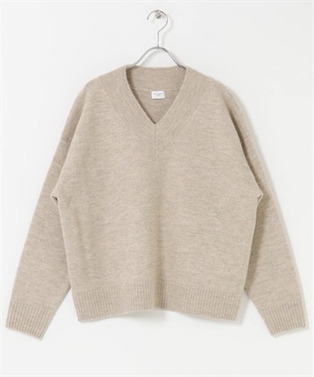 V領針織衫(灰膚色-FREE-其他膚色)