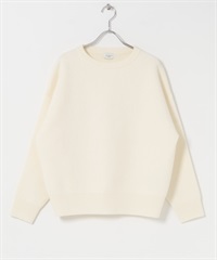 抽針雙面針織衫(米白色-FREE-OFF WHITE)