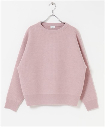 抽針雙面針織衫(粉紅色-FREE-PINK)