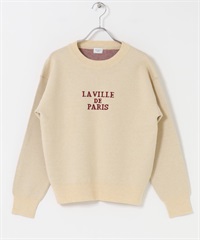 LOGO設計柔軟針織衫(淺膚色-FREE-L.BEIGE)