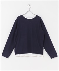 層次設計套衫(藏青色-FREE-NAVY)