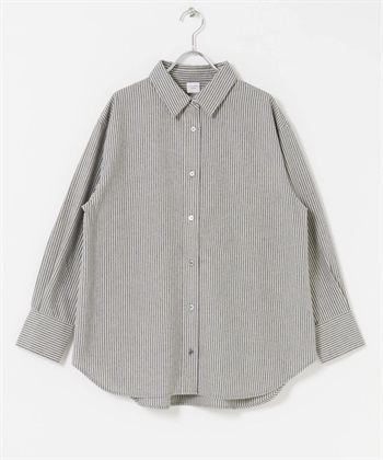 起毛標準領襯衫(藏青色x原色-FREE-NAVY)